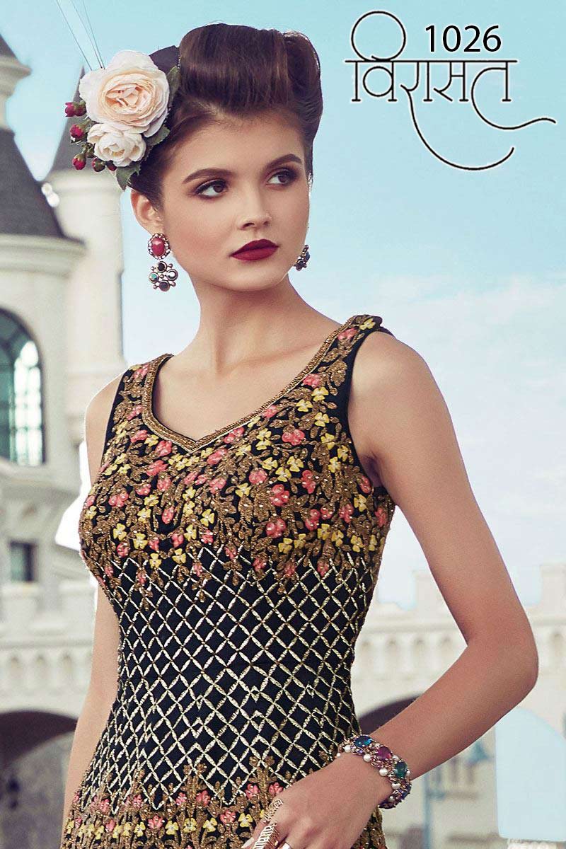 Virasat Vol-6 Nyal Fashion Bridal Silk Handwork Gown Virasat Vol-6 Nyal Fashion Bridal Silk Handwork Gown